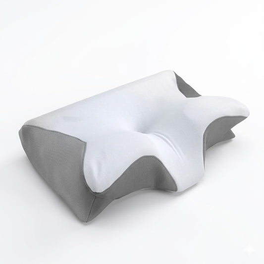 Upgraded Memory Foam Sleep Apnea Cervical Pillow for Side, Back & Stomach Sleepers