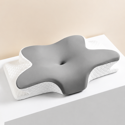 Upgraded Memory Foam Sleep Apnea Cervical Pillow for Side, Back & Stomach Sleepers