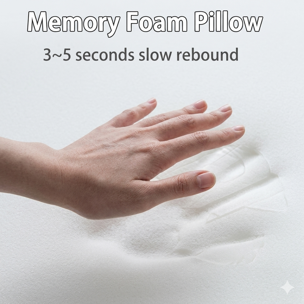 Upgraded Memory Foam Sleep Apnea Cervical Pillow for Side, Back & Stomach Sleepers